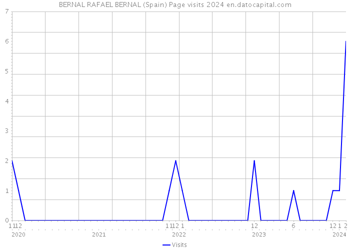 BERNAL RAFAEL BERNAL (Spain) Page visits 2024 