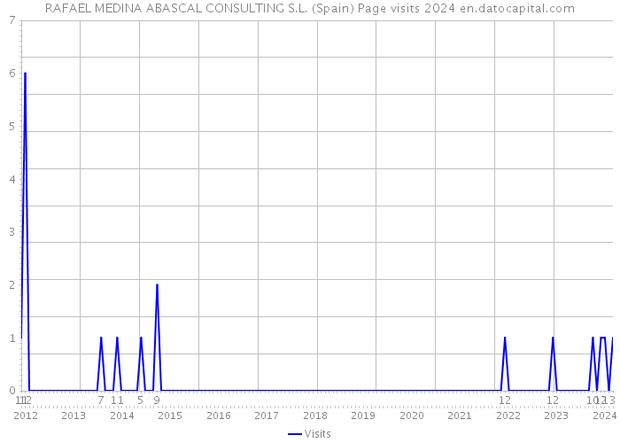 RAFAEL MEDINA ABASCAL CONSULTING S.L. (Spain) Page visits 2024 