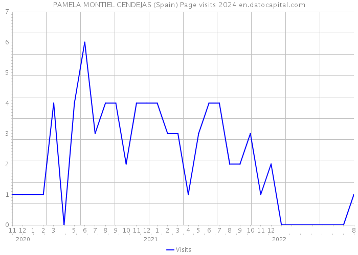 PAMELA MONTIEL CENDEJAS (Spain) Page visits 2024 