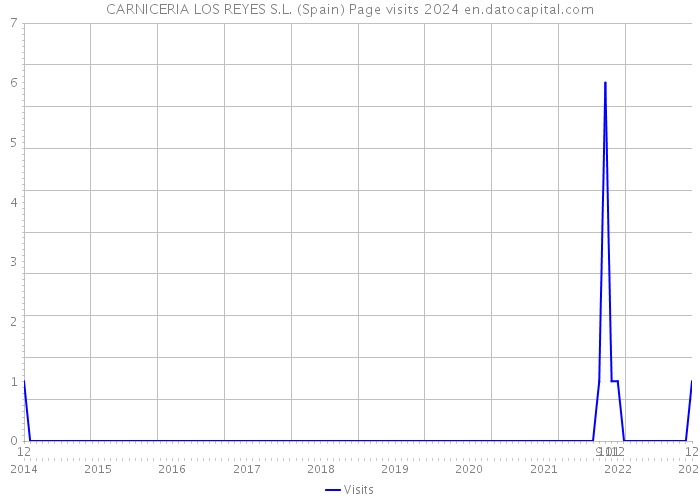 CARNICERIA LOS REYES S.L. (Spain) Page visits 2024 