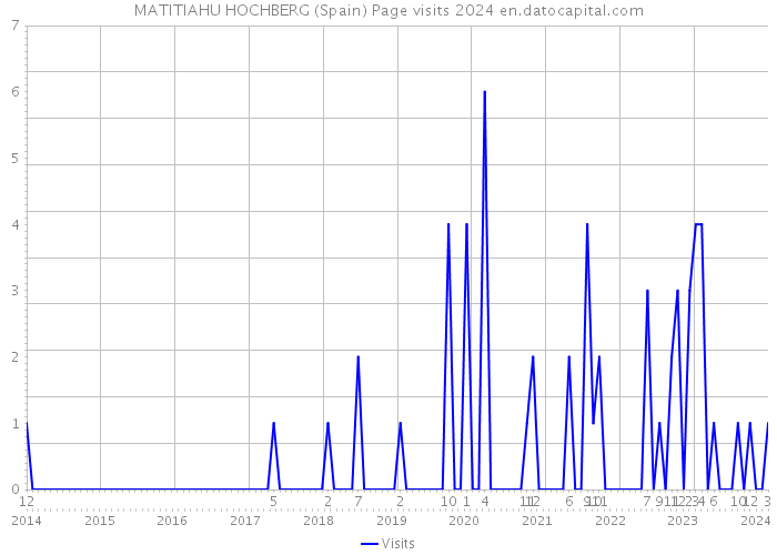 MATITIAHU HOCHBERG (Spain) Page visits 2024 