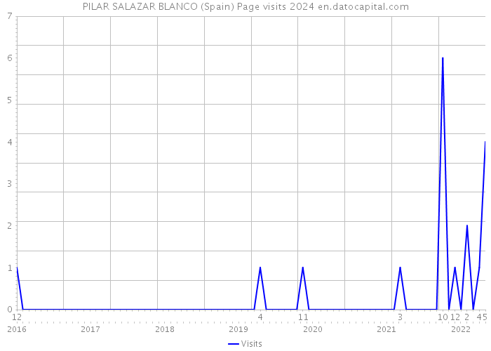 PILAR SALAZAR BLANCO (Spain) Page visits 2024 
