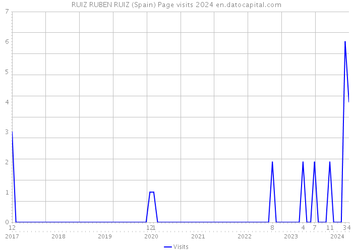 RUIZ RUBEN RUIZ (Spain) Page visits 2024 