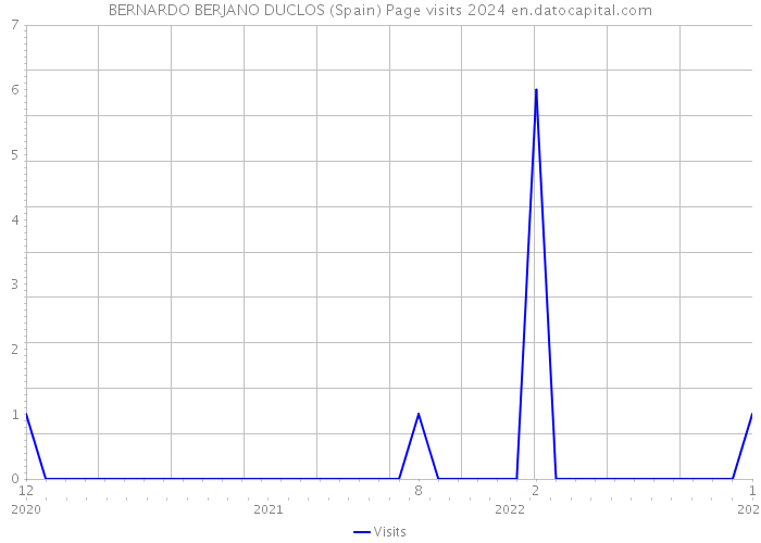 BERNARDO BERJANO DUCLOS (Spain) Page visits 2024 