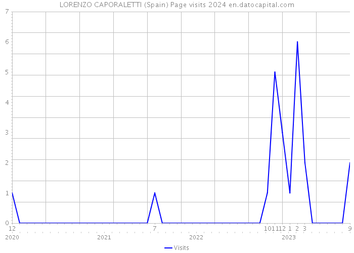 LORENZO CAPORALETTI (Spain) Page visits 2024 