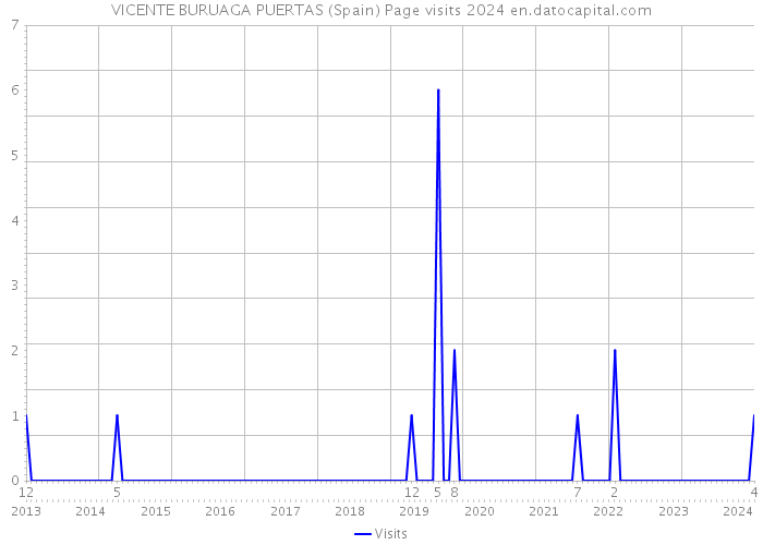 VICENTE BURUAGA PUERTAS (Spain) Page visits 2024 