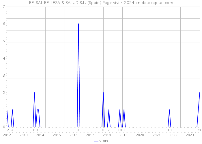BELSAL BELLEZA & SALUD S.L. (Spain) Page visits 2024 