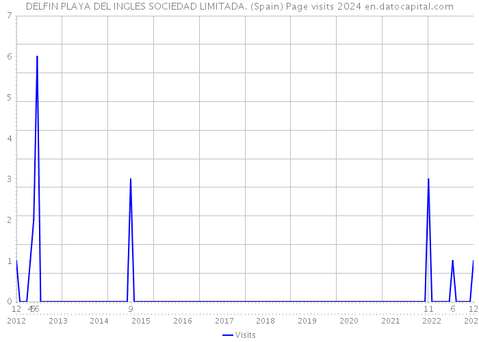 DELFIN PLAYA DEL INGLES SOCIEDAD LIMITADA. (Spain) Page visits 2024 