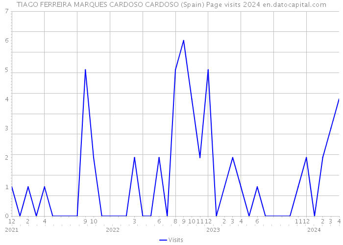 TIAGO FERREIRA MARQUES CARDOSO CARDOSO (Spain) Page visits 2024 
