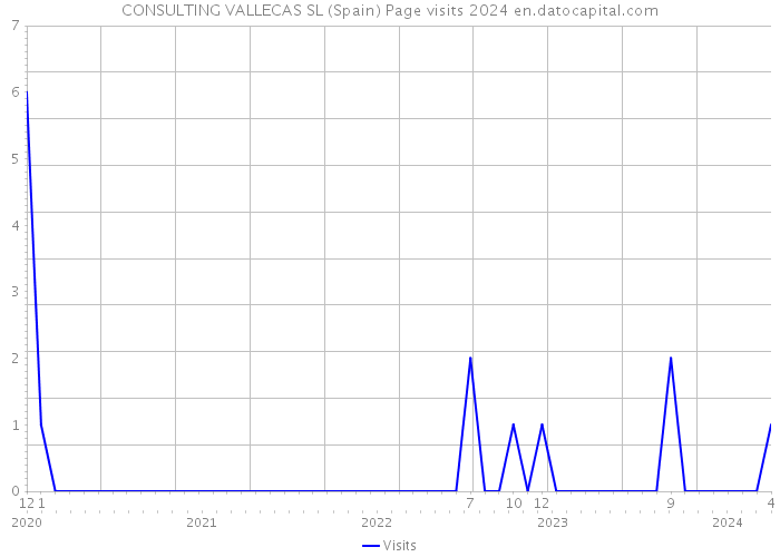 CONSULTING VALLECAS SL (Spain) Page visits 2024 