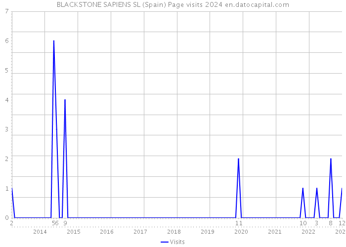 BLACKSTONE SAPIENS SL (Spain) Page visits 2024 
