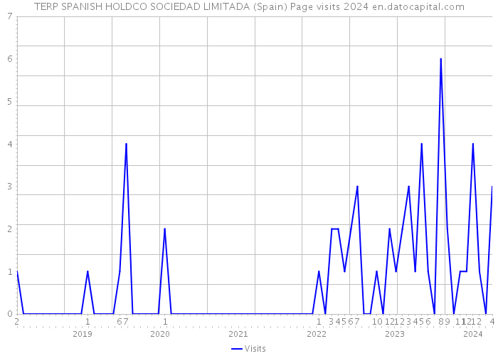 TERP SPANISH HOLDCO SOCIEDAD LIMITADA (Spain) Page visits 2024 