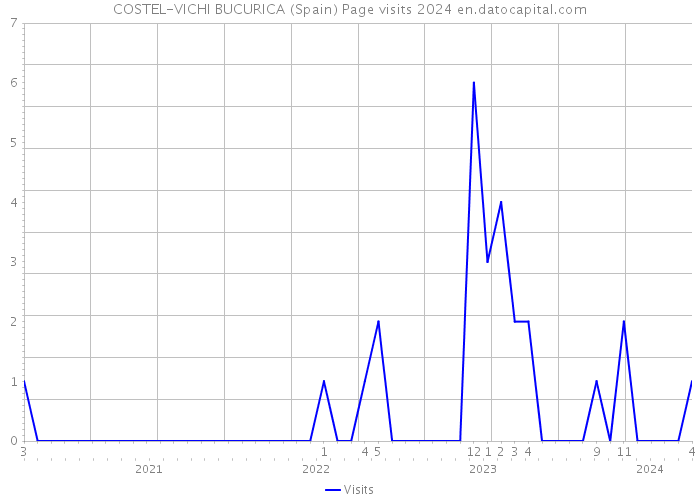 COSTEL-VICHI BUCURICA (Spain) Page visits 2024 