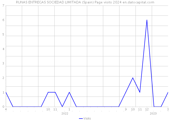 RUNAS ENTREGAS SOCIEDAD LIMITADA (Spain) Page visits 2024 