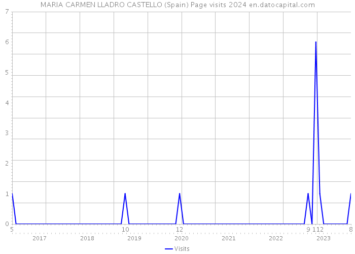 MARIA CARMEN LLADRO CASTELLO (Spain) Page visits 2024 