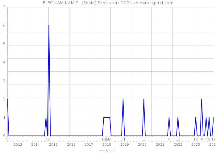 ELEC KAM KAM SL (Spain) Page visits 2024 