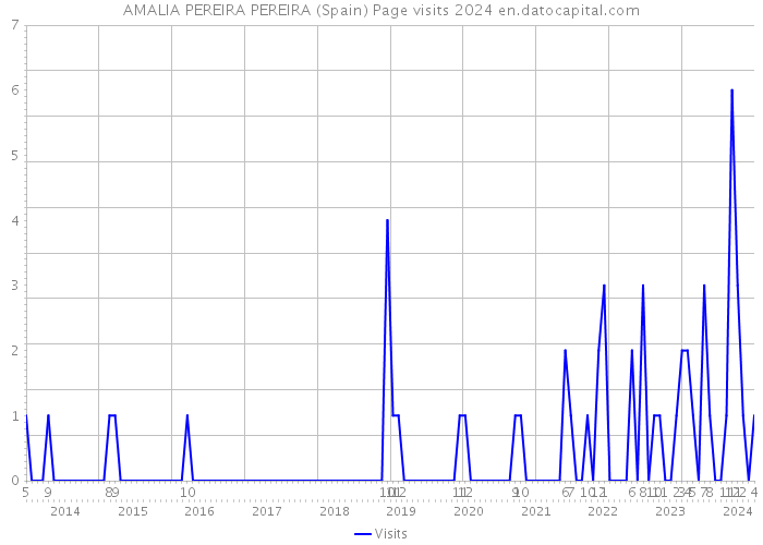 AMALIA PEREIRA PEREIRA (Spain) Page visits 2024 