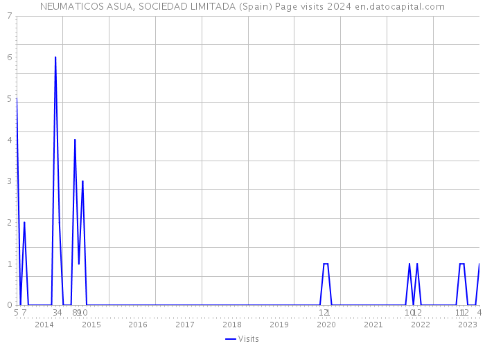 NEUMATICOS ASUA, SOCIEDAD LIMITADA (Spain) Page visits 2024 