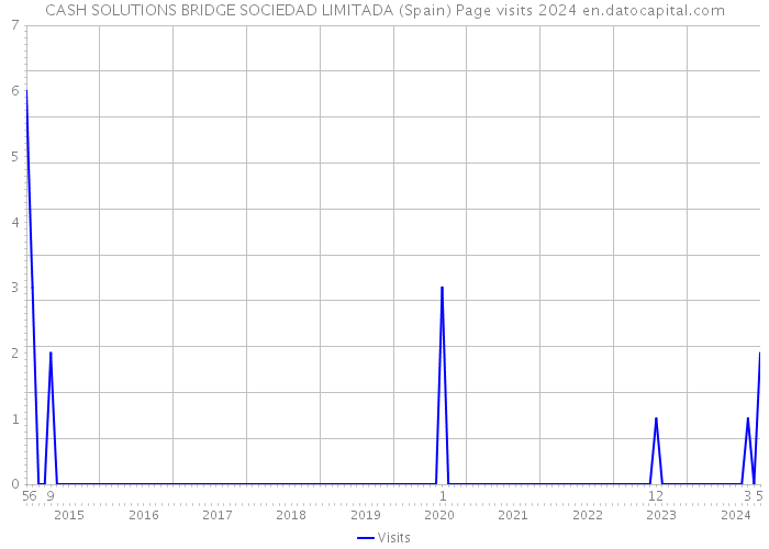 CASH SOLUTIONS BRIDGE SOCIEDAD LIMITADA (Spain) Page visits 2024 
