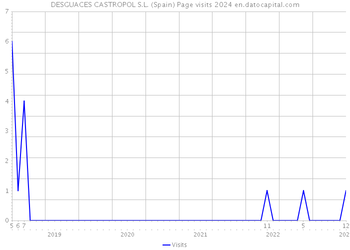 DESGUACES CASTROPOL S.L. (Spain) Page visits 2024 