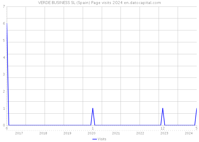 VERDE BUSINESS SL (Spain) Page visits 2024 