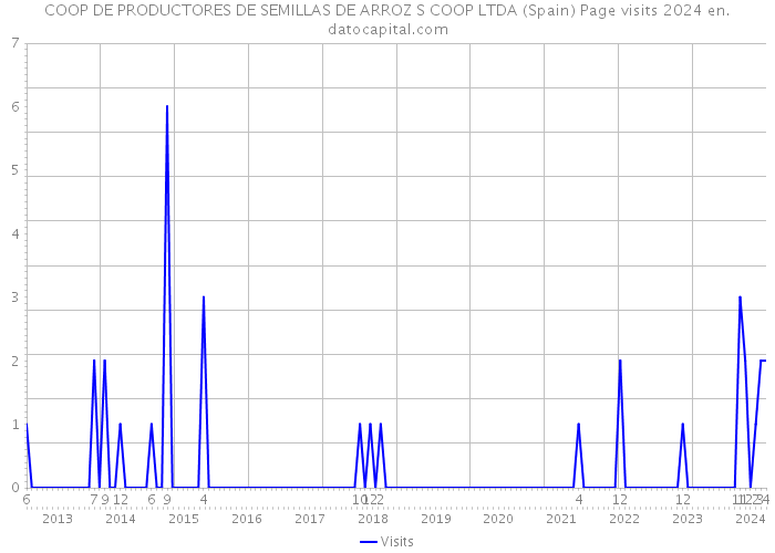COOP DE PRODUCTORES DE SEMILLAS DE ARROZ S COOP LTDA (Spain) Page visits 2024 