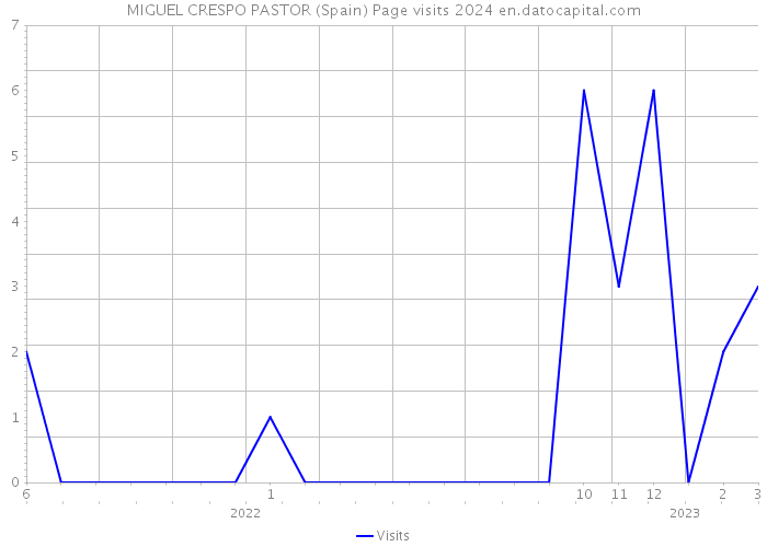 MIGUEL CRESPO PASTOR (Spain) Page visits 2024 