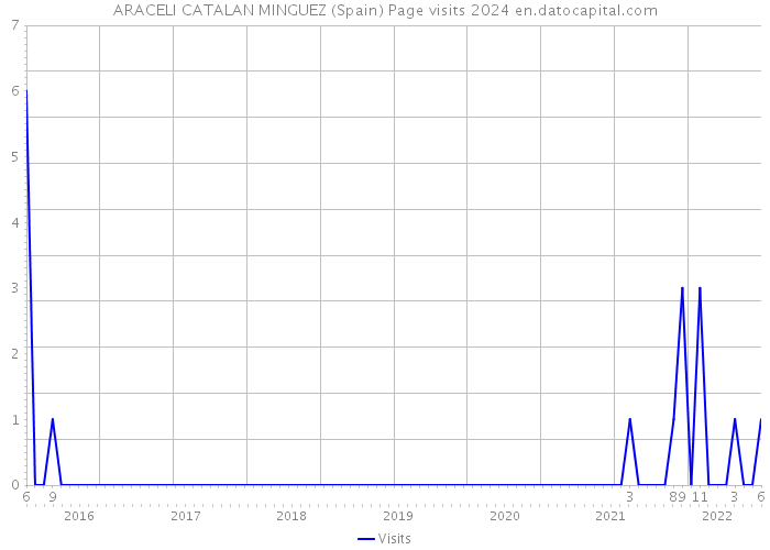 ARACELI CATALAN MINGUEZ (Spain) Page visits 2024 