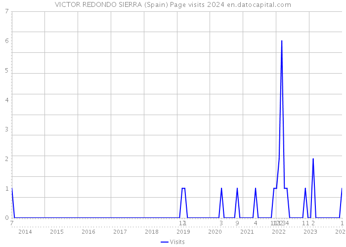 VICTOR REDONDO SIERRA (Spain) Page visits 2024 