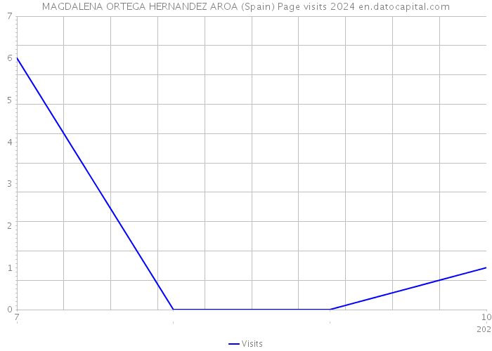 MAGDALENA ORTEGA HERNANDEZ AROA (Spain) Page visits 2024 