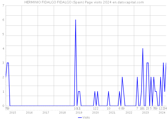 HERMINIO FIDALGO FIDALGO (Spain) Page visits 2024 