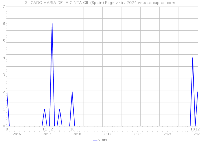 SILGADO MARIA DE LA CINTA GIL (Spain) Page visits 2024 