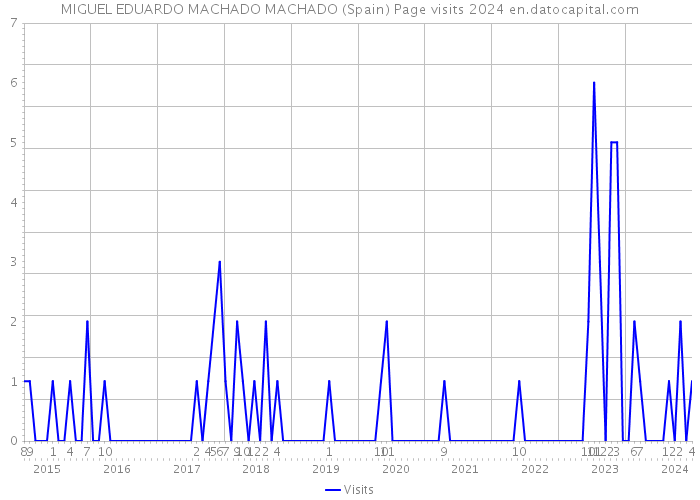 MIGUEL EDUARDO MACHADO MACHADO (Spain) Page visits 2024 