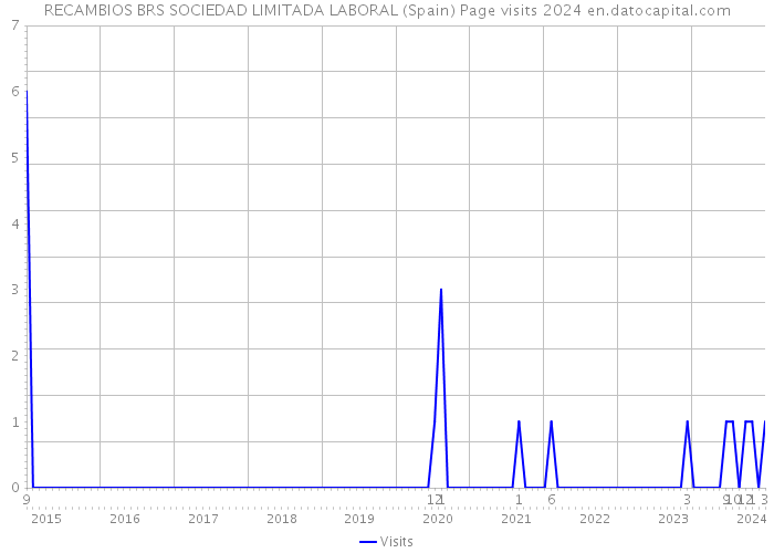 RECAMBIOS BRS SOCIEDAD LIMITADA LABORAL (Spain) Page visits 2024 