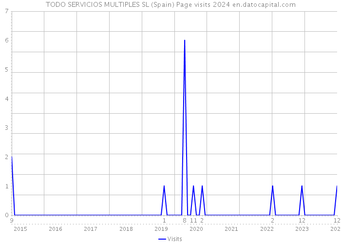 TODO SERVICIOS MULTIPLES SL (Spain) Page visits 2024 
