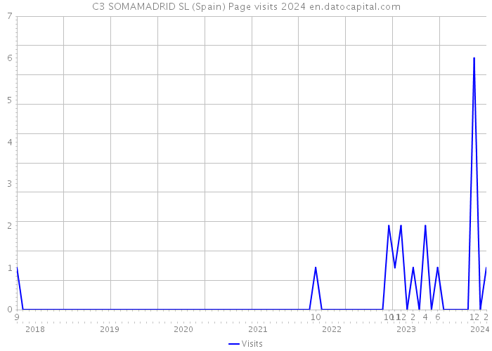 C3 SOMAMADRID SL (Spain) Page visits 2024 