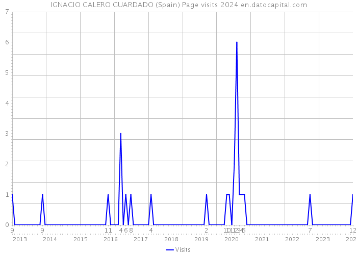IGNACIO CALERO GUARDADO (Spain) Page visits 2024 