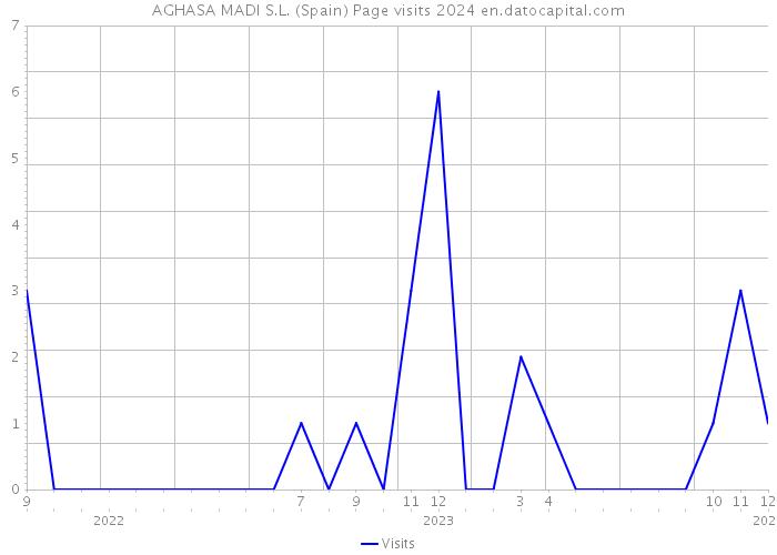 AGHASA MADI S.L. (Spain) Page visits 2024 