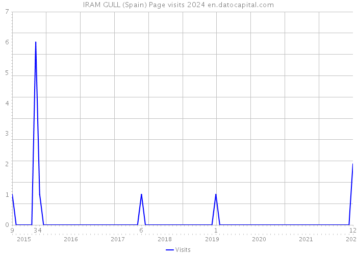 IRAM GULL (Spain) Page visits 2024 