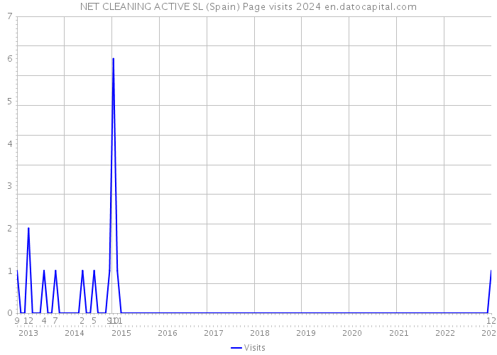 NET CLEANING ACTIVE SL (Spain) Page visits 2024 