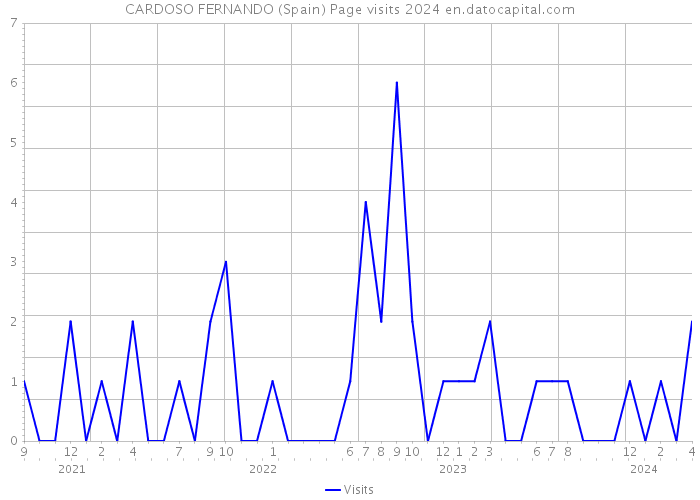 CARDOSO FERNANDO (Spain) Page visits 2024 