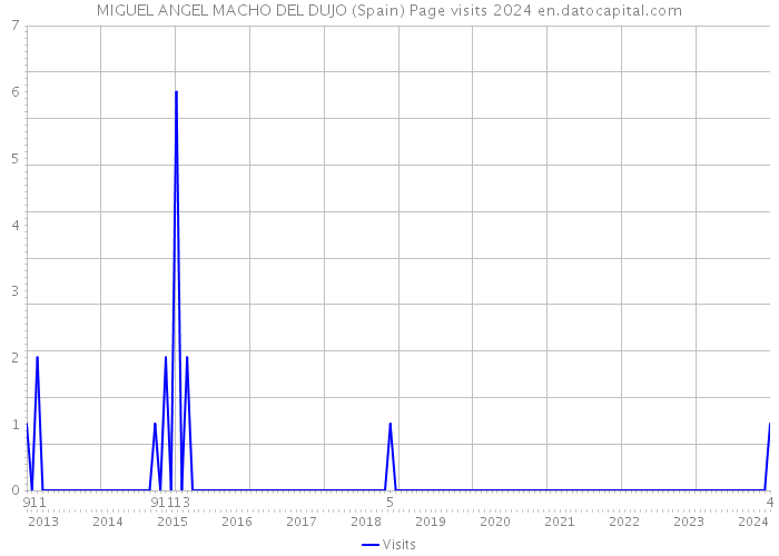 MIGUEL ANGEL MACHO DEL DUJO (Spain) Page visits 2024 