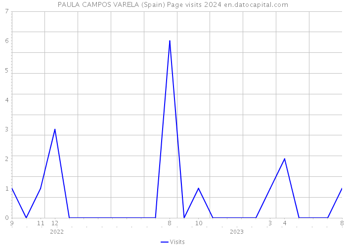 PAULA CAMPOS VARELA (Spain) Page visits 2024 