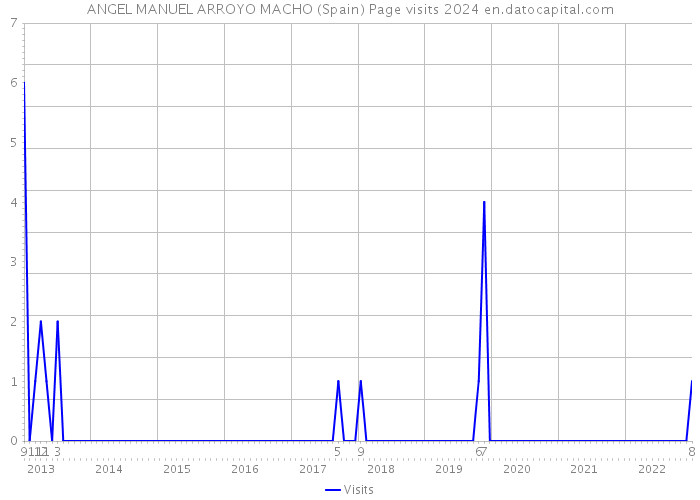 ANGEL MANUEL ARROYO MACHO (Spain) Page visits 2024 