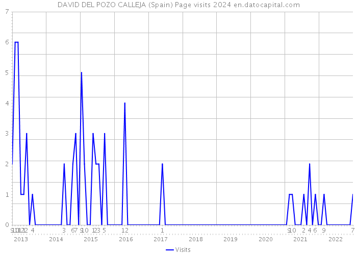 DAVID DEL POZO CALLEJA (Spain) Page visits 2024 