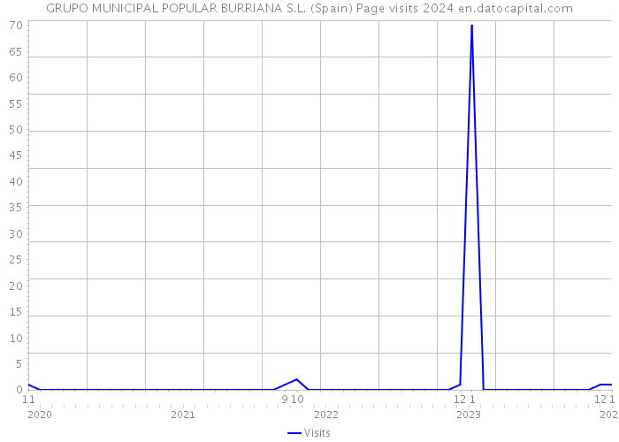 GRUPO MUNICIPAL POPULAR BURRIANA S.L. (Spain) Page visits 2024 