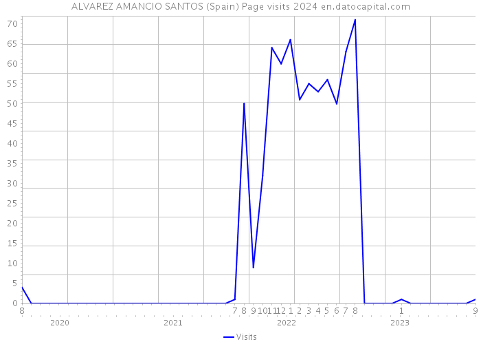 ALVAREZ AMANCIO SANTOS (Spain) Page visits 2024 