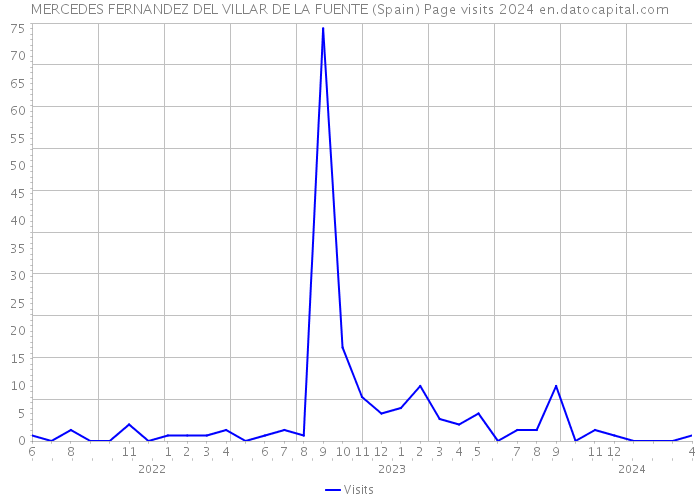MERCEDES FERNANDEZ DEL VILLAR DE LA FUENTE (Spain) Page visits 2024 