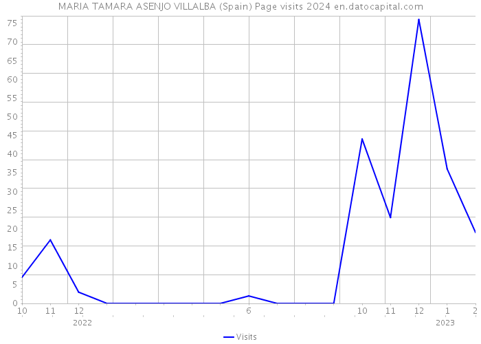 MARIA TAMARA ASENJO VILLALBA (Spain) Page visits 2024 