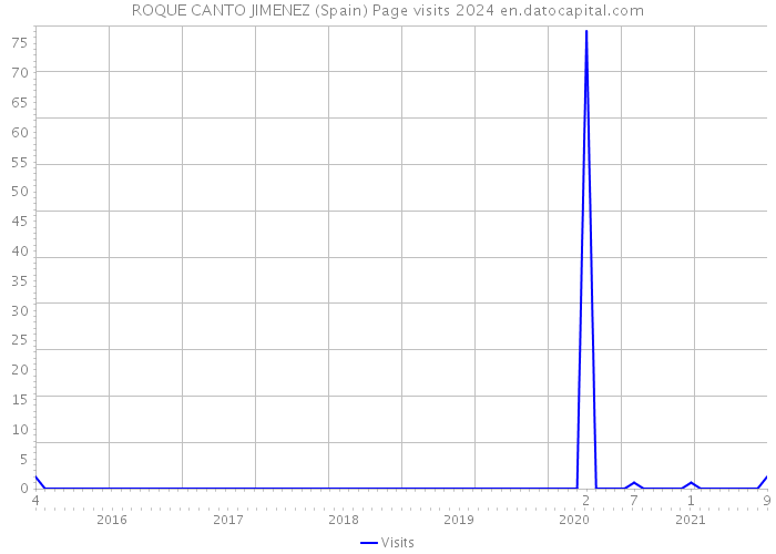ROQUE CANTO JIMENEZ (Spain) Page visits 2024 